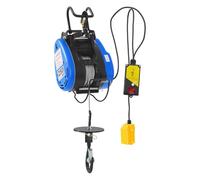 Treuil électrique 220 V avec télécommande radio, palan électrique 250 kg, palan à chaîne électrique pour soulever des marchandises, hauteur de levage de 30 m, 1500 W, 62,34 ft/min