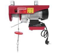 Treuil électrique 250 kg, vitesse de levage 10 m/min, hauteur de levage 12 m, treuil moteur en cuivre, palan avec télécommande sans fil et deux boucles