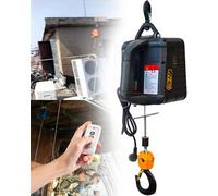 Treuil Électrique 3 en 1, Treuil Électrique Portable, Télécommande Manuelle/Filaire/sans Fil 110 V/220 V, Protection Contre Les Surcharges, Hauteur De Levage De 7,6 M, Capacité De Levage
