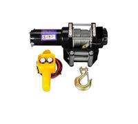 Treuil Électrique 3000/3500LBS 12V 24V Avec Corde Synthétique | Étanche, Tout-terrain, Pour Voiture/ATV/bateau/remorque(3500lbs,24v)
