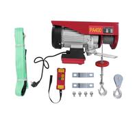 Treuil électrique 400 kg - Hauteur de levage 12 m Palan électrique 850 W avec télécommande sans fil Housse électrique sûre pour garage, chantiers et entrepôts