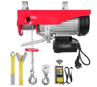 Treuil électrique - 400kg à 800kg - 12m de hauteur de levage - treuil motorisé 1450W - moteur en cuivre - poulie 10m/min - palan avec télécommande sans fil - palan à câble palan à chaîne