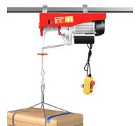 Treuil électrique 500 kg jusqu'à 1000 kg Hauteur de levage 12 m Treuil moteur 1600 W Moteur en cuivre Palan à bouteille 8 m/min Vitesse de levage avec télécommande Palan à chaîne