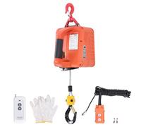 Treuil Électrique 500 kg, Palan avec Télécommande sans Fil, 1500W, Hauteur de Levage 7,6 m