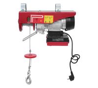 Treuil électrique 550 W 230 V avec force de traction de 250 kg - Palan électrique avec télécommande et support - Palan électrique pour atelier, garage et entrepôt - Avec 2 sangles