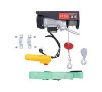 Treuil électrique 550 W avec télécommande filaire, 2 modes de levage 125 kg/18 m de corde simple et 250 kg/9 m double l, palan à chaîne, palan pour atelier et chantier