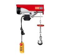 Treuil électrique 800 kg 1300 W Palan électrique avec interrupteur d'arrêt d'urgence, arrêt de fin de grue treuil 6 à 12 m de hauteur de levage treuil pour ateliers, garages et usines