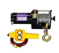 Treuil électrique à câble Treuils électriques 12v 24v, véhicule tout-terrain, auto-sauvetage, treuil de voiture, petite grue commerciale montée sur véhicule Palans électriques(3000 pounds 12v A)