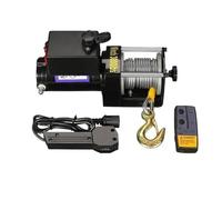 Treuil électrique à câble Treuils électriques 12v 24v, véhicule tout-terrain, auto-sauvetage, treuil de voiture, petite grue commerciale montée sur véhicule Palans électriques(3000 pounds 24v B)