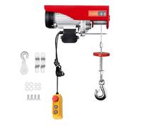 Treuil électrique de 400 kg jusqu'à 800 kg - Hauteur de levage : 10 m - 1450 W - Avec interrupteur d'urgence - Vitesse de levage de 10 m/min - Palan à chaîne