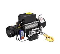 Treuil électrique de remorque avec télécommande sans fil et contrôleur portable, moteur en cuivre étanche, câble en acier anti-torsion pour véhicules légers