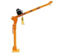 Treuil électrique portable 12 V 24 V 220 V pour camions, capacité de 500 kg, grue compacte montée sur véhicule avec interrupteur, idéal pour une utilisation domestique et extérieure