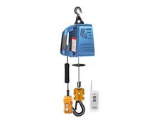 Treuil Électrique Portable, Charge 220V/110V, 500KG, Palan De Traction, Petite Grue, Décoration La Maison, Outil Levage(REMOTE CONTROL 500KG-110V)