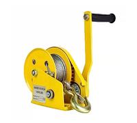 Treuil électrique portatif 1200lbs manivelle bidirectionnelle autobloquante treuil manuel ménage petit Portable Traction palan avec frein treuil manuel(With 20M rope)