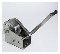 Treuil électrique portatif Treuil à main, 1200lbs 304 treuil à main en acier inoxydable avec auto-verrouillage, bateau guindeau camion levage manuel automatique palan tracteur traction(50020037)