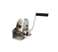 Treuil électrique portatif Treuil de voiture à manivelle de 1200 lb/1800 lb/2600lbs outils de remorquage d'automobile treuil à main en acier inoxydable treuil manuel bidirectionnel(1200lbs)