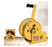 Treuil électrique, Treuil à main, 1200LBS Treuil à main autobloquant en acier inoxydable for guindeau de bateau, palan de levage manuel automatique(2Pcs Cordless)