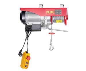 Treuil électrique, treuil avec arrêt d'urgence 1 m Télécommande filaire, capacité de charge 400 kg à 800 kg, vitesse de levage 10 m/min, pour colonnes individuelles, grues