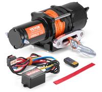 VEVOR Treuil électrique VTT/UTV 12 V 2041 kg Corde synthétique 12 brins Télécommande IP55