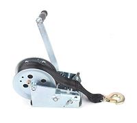Treuil Manuel 3200 LB 8,8 m avec Engrenages, Levage Manuel, remorque, Outil d'extraction Marin avec câble et Crochet, Sangle, treuil pour Bateau, remorque, Caravane, Marine