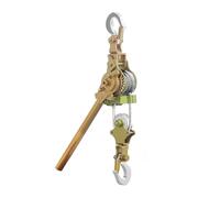 Treuil manuel 4T/3,991,6 kg, autobloquant double direction avec câble de 1,2 m et crochets doubles, idéal pour la récupération de véhicule et le retrait d'arbres (taille : 1T/1000 kg)