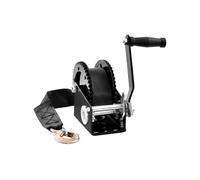 VEVOR Treuil manuel 907,1 kg, manivelle, sangle polyester 7 m, cliquet, remorque/bateau/VTT