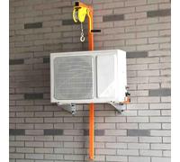 Treuil manuel avec support de levage pour installation et retrait de climatiseur, capacité de 150 kg, outil pour une vie et une manipulation faciles, idéal pour les professionnels de la climatisation