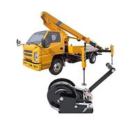 Treuil manuel - Charge maximale : 2000 kg - Avec câble métallique de 10 m - Pour voiture, bateau, robuste, à deux voies - Pour remorque, camion, ATV, bateau