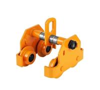 Treuil Manuel, Chariot de poussée Manuel de 0,5 à 3 tonnes, adapté aux grues à Double Roue Robustes, Fond Plat Manuel, adapté aux Ailes de poutres en I Droites et Courbes (2 tonnes).