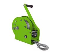 Treuil manuel de 1100 kg avec verrouillage à cliquet bidirectionnel - Capacité de 500 kg - 20 m - Treuil de remorque pour levage et remorquage faciles