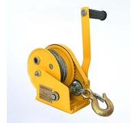 Treuil manuel de secours - Capacité de 816,5 kg - Extracteur de câble à manivelle de 30 m - Pour activités industrielles et de sauvetage en plein air