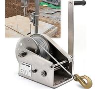 Treuil manuel en acier inoxydable 544,3 kg - Palan à manivelle robuste pour soulever des bateaux, remorques et équipements industriels - Solution fiable et durable
