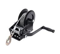 Treuil manuel jusqu'à 2000 kg - Rapport d'engrenage 4:1 8:1 - 192 x 100 x 182 mm - Treuil avec câble métallique de 10 m - Treuil manuel efficace - Treuil forestier