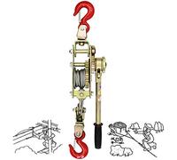 Treuil Manuel Portable avec Frein, Tire-câble à cliquet en Acier Robuste, adapté aux opérations de Levage, de Traction et de hissage faciles dans la Construction, l'agriculture et Les activi