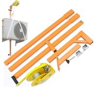 Treuil Manuel Portable - Outil de Levage à Main pour Climatisation, Grue de Levage Robuste en Acier Renforcé avec Treuil à Manivelle, Installation Sécurisée et Capacité de Charge Élevée