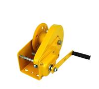 Treuil manuel robuste à manivelle pour traction et remorquage de bateau - Capacité de 544,3 kg - Corde résistante à la corrosion - Équipement marin durable pour un levage facile