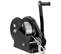 Treuil Manuel Robuste avec manivelle à cliquet bidirectionnelle et Crochet - Solution de Levage fiable pour remorques, VTT, UTV, Bateaux - Durable, Facile à Utiliser, Parfait pour Le Levage