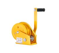 Treuil manuel robuste de 544,3 kg avec câble en acier de 20,1 m, engrenage autobloquant bidirectionnel pour VTT, bateau, remorque, treuil de remorquage manuel durable pour une manipulation facile de