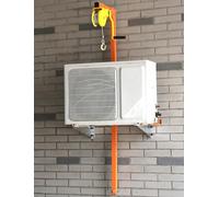 Treuil manuel robuste - Outil de levage sécurisé pour unités de climatisation, utilisation en extérieur, construction durable, utilisation facile, idéal pour les installations domestiques et