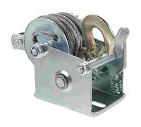 Treuil manuel robuste pour remorquage de 226,8 kg, câble en acier de 7 m, mini treuil de remorque pour voitures, usage domestique et manutention de cargaison