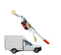 Treuil manuel - Tendeur de fil manuel - Treuil à manivelle portable pour bateau, remorque et ATV - Treuil en acier galvanisé avec anti-retour - Idéal pour lever, tirer et sécuriser des charges en