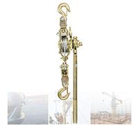 Treuil Manuel, Tire Fort Forestier Portable, Palan Manuel Câble Métallique de 5 Mm avec Deux Crochets pour Remorque/Remorqueur, Conception Anti-Retour, Sûre à Utiliser