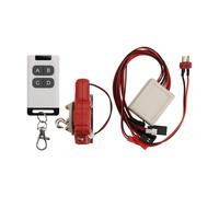 Treuil métallique pour voiture radiocommandée + télécommande sans fil pour camion crawler radiocommandé 1:10 SCX10 90046 TRX4 TRX6, rouge