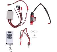 Treuil métallique RC avec télécommande pour voiture miniature à l'échelle 1/10 -Kit universel JST Plug T -Câble d'adaptation rouge