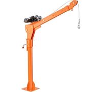 Treuil Palan à Chaine à Levier Grue pour camionnette, capacité de 500 kg, pivotante à 360 °, grue à flèche pour camion avec trois capacités de flèche de 100 kg, 250 kg, 500 kg