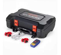 Treuil Portable 12 V CC 2721 kg-VEVOR-Treuil Électrique Corde Synthétique, Télécommandes sans Fil et Filaire, avec Guide-Câble