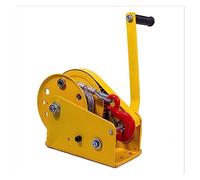 Treuil pour bateau, Treuil manuel, dispositif autobloquant bidirectionnel de 1200 LBS Petit treuil Mini à câble métallique avec crochet Frein automatique Outils levage grue manuels(1200LBS)