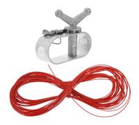 Treuil pour Couverture de Piscine, Câble Acier 40m, Winch | Kit de Fixation pour Bassin hors Sol, Aluminium et Pvc, Adapté aux Housses D’hiver, Design Simple