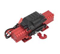 Treuil Professionnel pour Voiture télécommandée, en Alliage d'aluminium, Haute Simulation, Double Moteur, pour Voitures télécommandées et Amateurs de Tout-Terrain (Red)