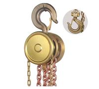 Treuils de remorquage Lifting Tool 1ton Explosion Proof Anti-spark Manual Hand Chain Block Hoist For Mining Treuil pour remorque de bateau(1000kg-3M)